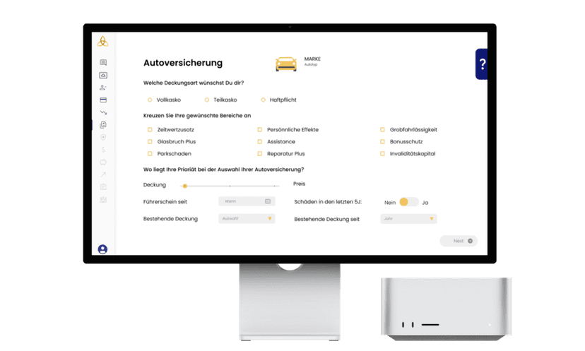 Consulting tool dashboard